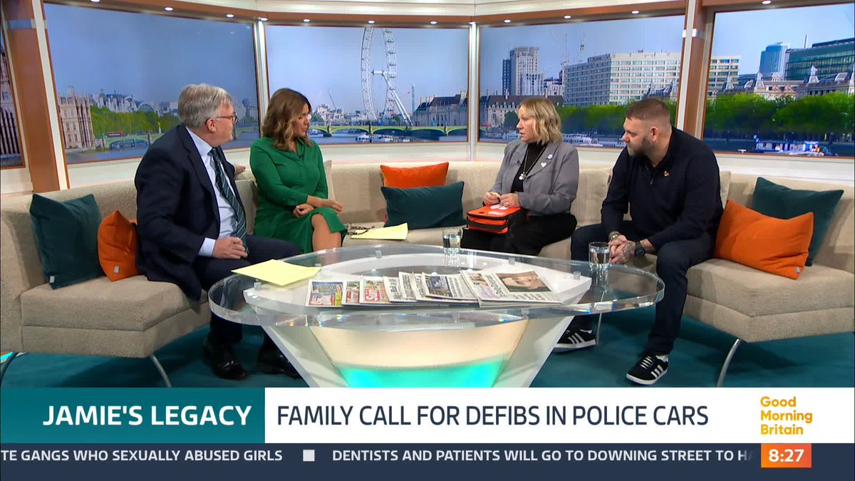 Naomi Rees-Issitt emotionally shares her son Jamie saved five lives, having signed up for the organ donor register. She also tells Susanna Reid and Ed Balls how 13 more lives have been saved with the defibrillators from Jamie's Foundation.