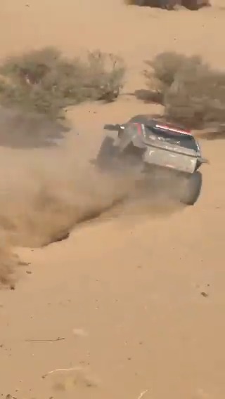 😱 Here is how Sébastien Loeb and fabian lurquin crashed earlier on Stage 3. Fortunately they managed to get back on track. 🚘 🎥 خالد بن سلطان العبدالله الفيصل #Dakar2025 #DakarInSaudi