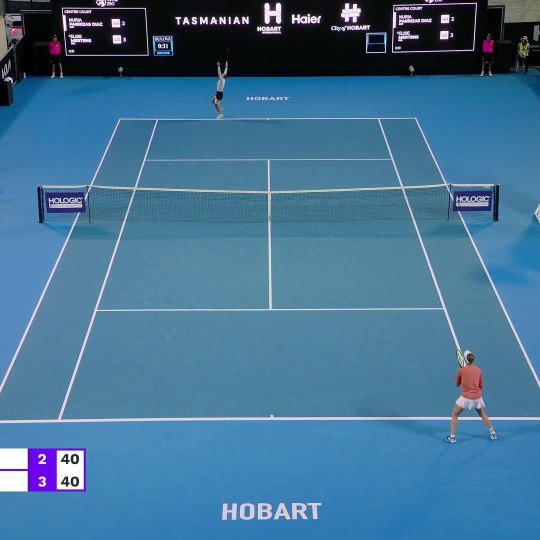 Putting on sustained pressure 🔬 Elise Mertens | #HobartTennis