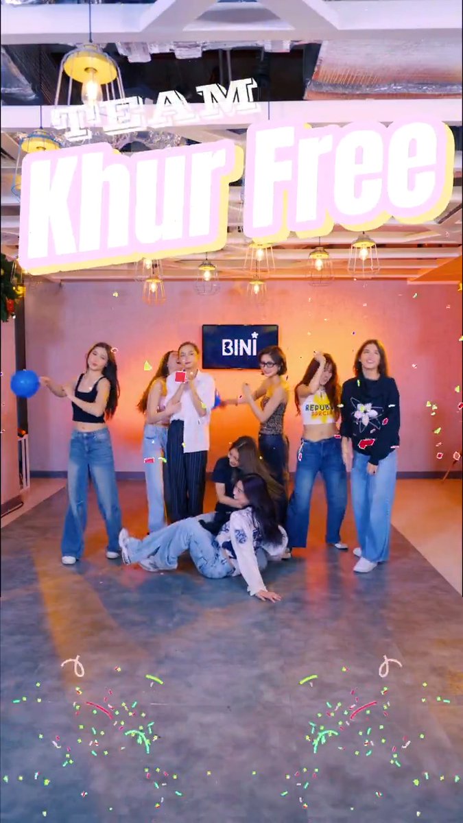 #BINI : Keep the balloon up!🎈 Pero sino nga bang bumitaw, Team Khur Free o Team Shih Tzu?🤣 Catch all the tawanan at kulitan in our G na G na #BINI_inReelLife vid! 👾📹 #BINItasticNaEnero