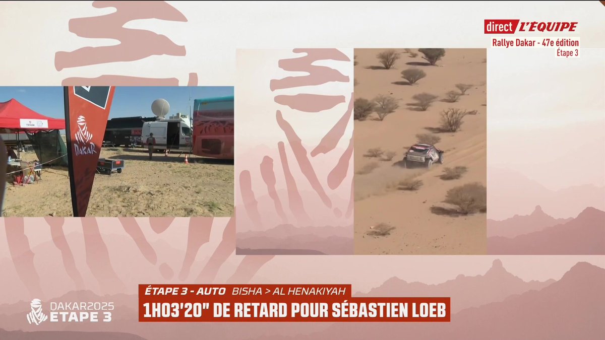 Loeb pense que ses tonneaux sont dû à une saignée, c'est ce qu'il a dit à Mylène Dorange #Dakar2025