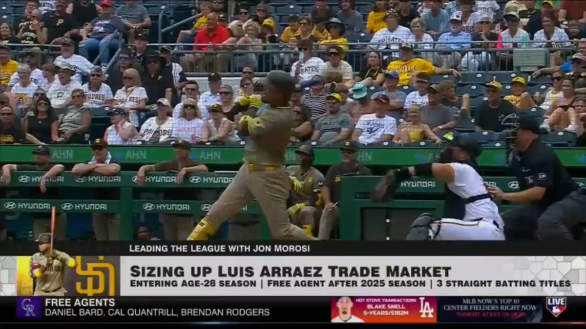 .Jon Morosi says that a Luis Arraez trade to the Yankees is a "possibility" but that sides are not close right now. #MLBNHotStove