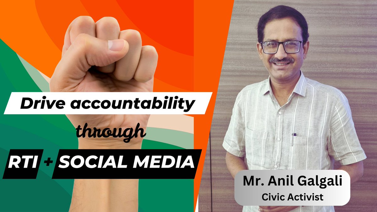 RTI is an effective tool if used right. Yet, most of us struggle with it. Listen to this informative talk from ANIL GALGALI, Civil rights activist, and learn the tips to use RTI to drive change. Sucheta Dalal Debashis Basu Yogesh Sapkale #RTI #Civilrights