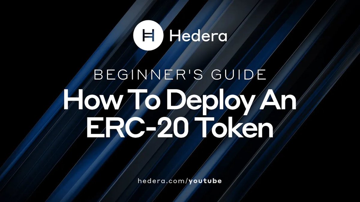 💡 Learn how to deploy an ERC-20 token on #Hedera using MetaMask 🦊, Remix Project IDE, and OpenZeppelin's Contract Wizard 👇