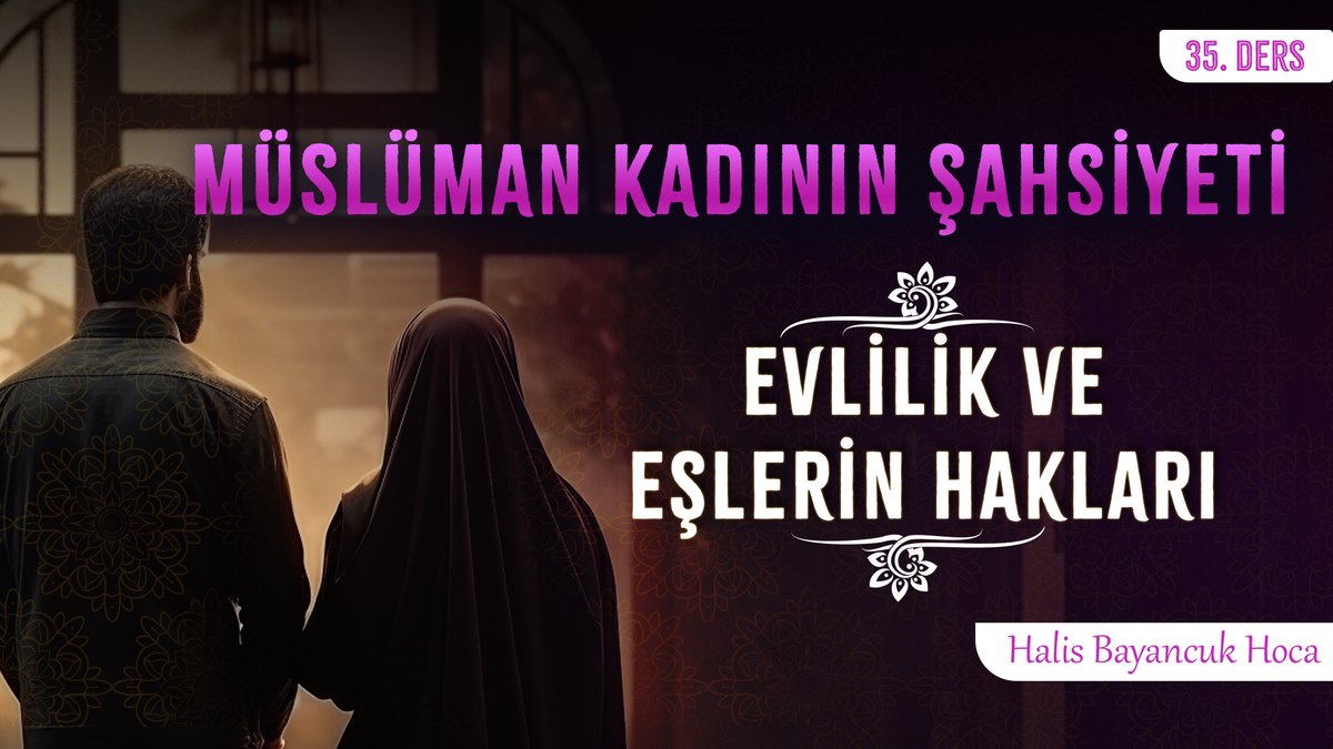 📕 İslam’da evlilik ne kadar önemli? Kadının eş seçme ve boşanma hakkı var mıdır? İslam'a göre evdeki rol dağılımı nedir? Kadın hangi konularda eşe itaat etmeyebilir? 🪷 İslam'da Evlilik ve Kadının Eşine Karşı Sorumlulukları 🖊️ Müslüman Kadının Şahsiyeti 35