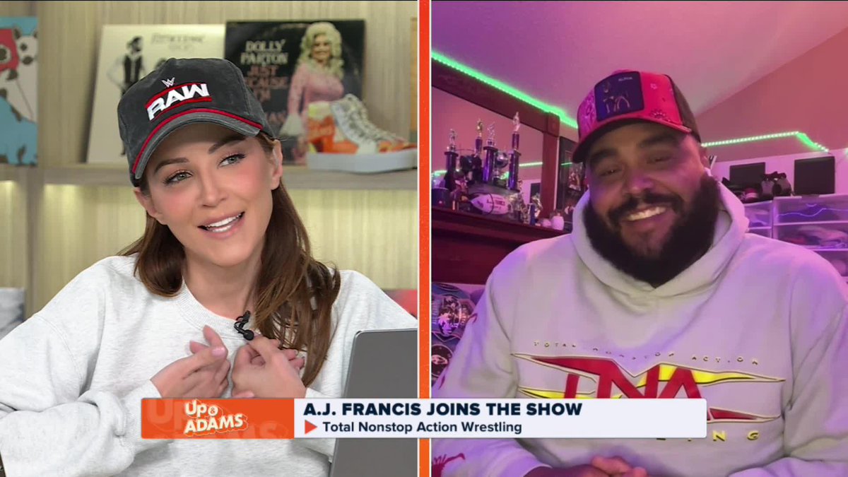 .Kay Adams on her #WWERaw experience... "Wrestling fans (are) the MOST WELCOMING sports fanbase I've ever felt." 🧡 A.J. FRANCI$ 💰 WWE | #WWERawonNetflix