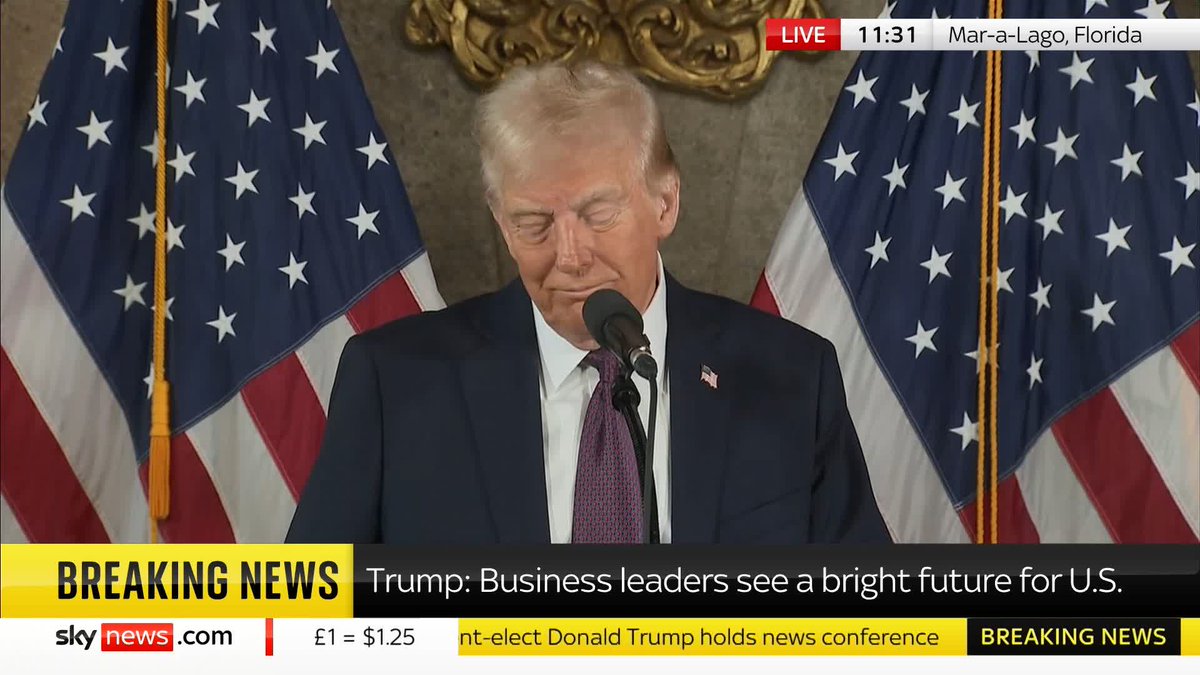 "We will drill, baby, drill." US president-elect Donald Trump says he will undo Joe Biden's move to ban new offshore oil and gas development along most US coastlines. 📺 Sky 501, Virgin 602, Freeview 233 and YouTube