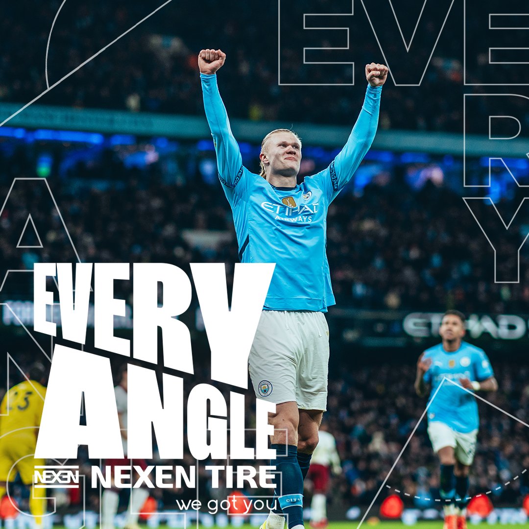 Every angle of Erling Haaland's second goal against West Ham 💪 cc: Savinho ✨ 🤝 NEXEN TIRE
