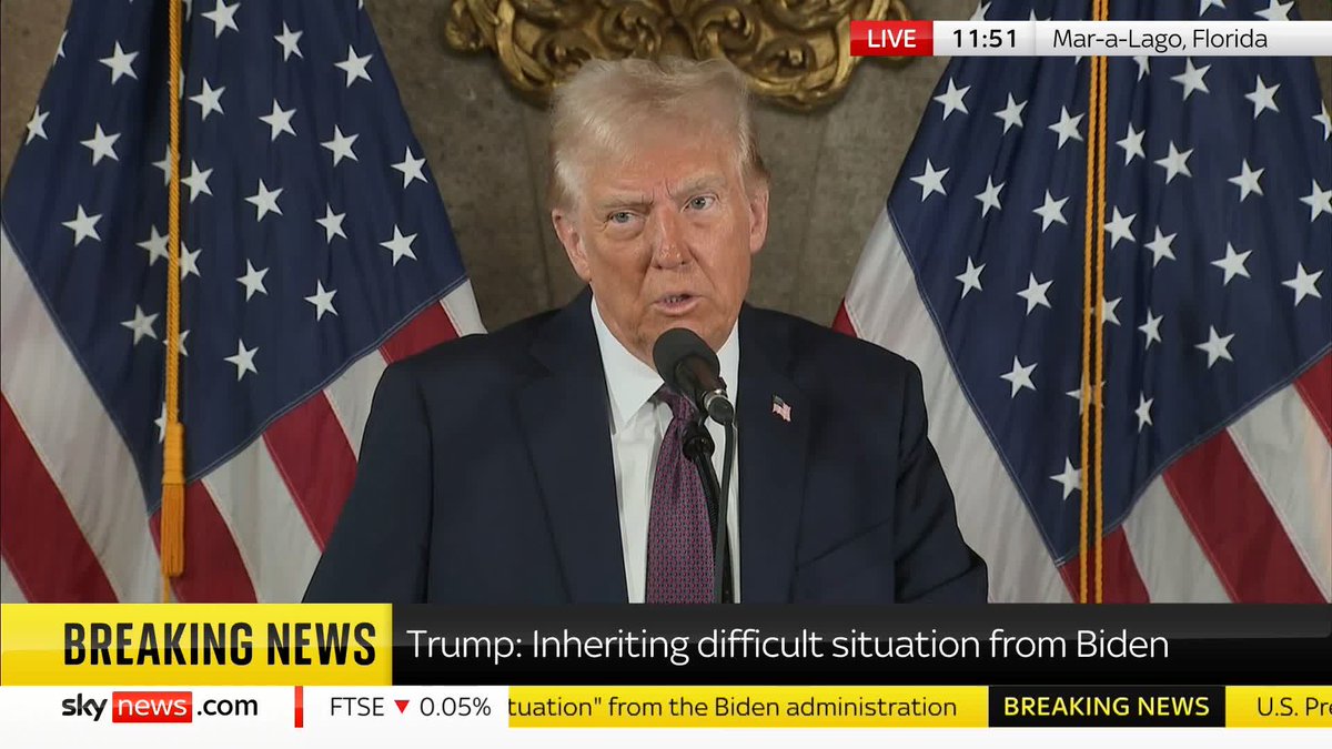 "We're going to be changing the name of the Gulf of Mexico to the Gulf of America, which has a beautiful ring that covers a lot of territory," says Donald Trump. 📺 Sky 501 and YouTube