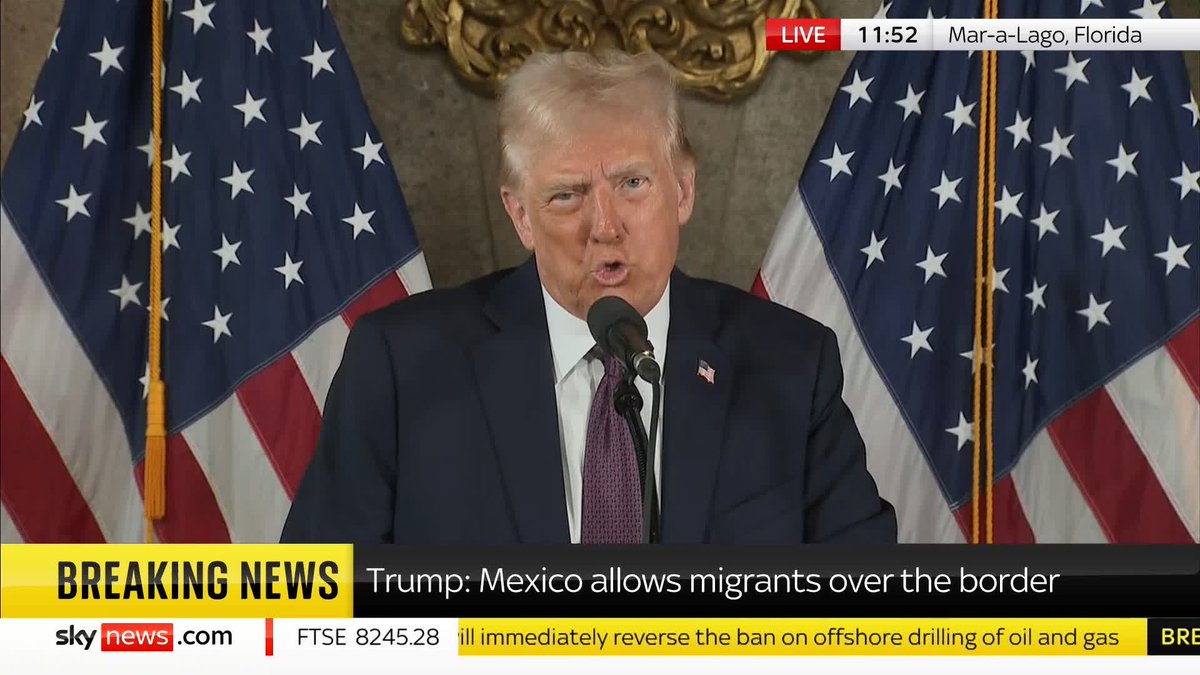 "The windmills are driving the whales crazy obviously." Donald Trump says windmills are "littered" across the US, and describes them as "garbage in a field". 📺 Sky 501, Virgin 602, Freeview 233 and YouTube