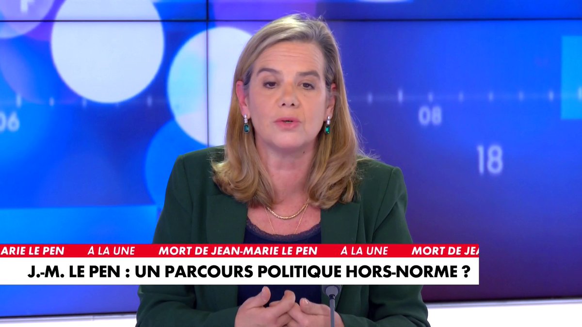 Gabrielle Cluzel à propos du décès de Jean-Marie Le Pen : «Il est symbolique que sa mort intervienne le jour des attentats de Charlie Hebdo. Lui qui avait prévenu contre cet islamisme.» #Facealinfo