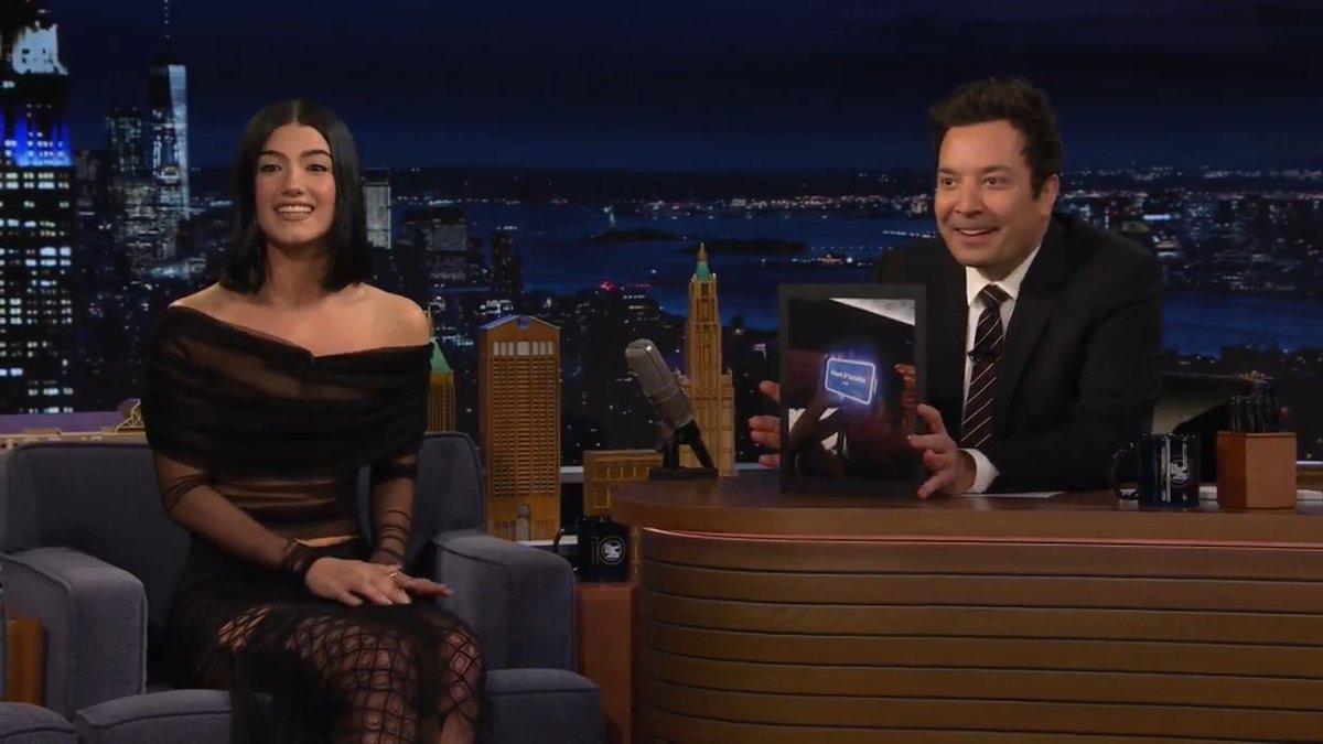 .charli couldn’t guess when she got herself in Heads Up! 😂 #FallonTonight