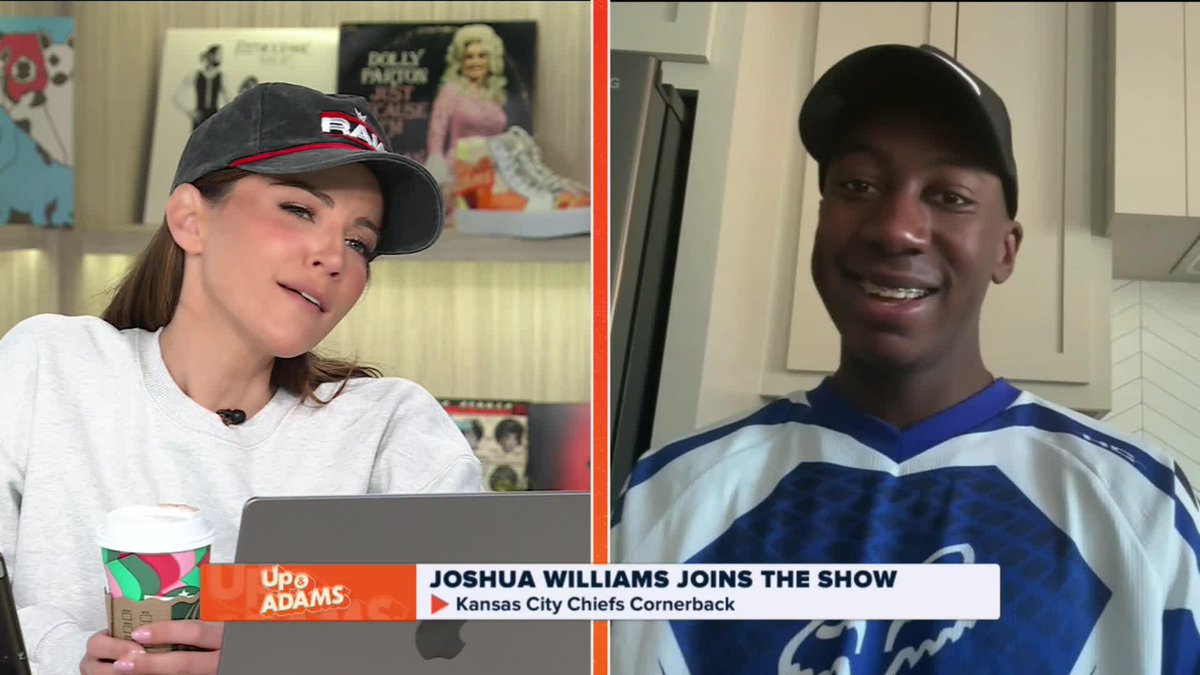 #Chiefs CB Joshua Williams is out here deflecting praise like they're passes on a Sunday 😅🏈🙅♂️ Kay Adams tried her best. Joshua Williams Kansas City Chiefs | #ChiefsKingdom