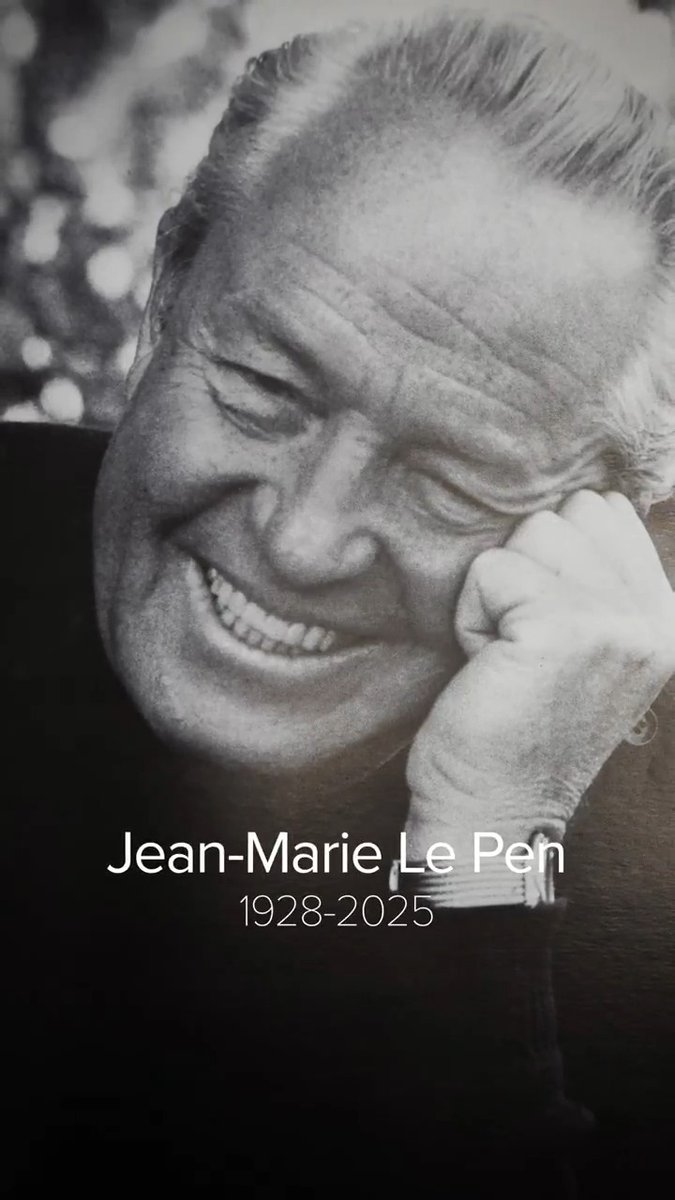 Hommage à Jean-Marie Le Pen.
