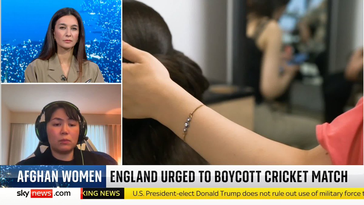 "I was happy to see that some MPs in the UK came together and recognised the Taliban's harsh treatment of women." Friba Rezayee, the first female Afghan Olympian, tells Yalda Hakim a boycott of Afghanistan's national cricket team would be "justice".