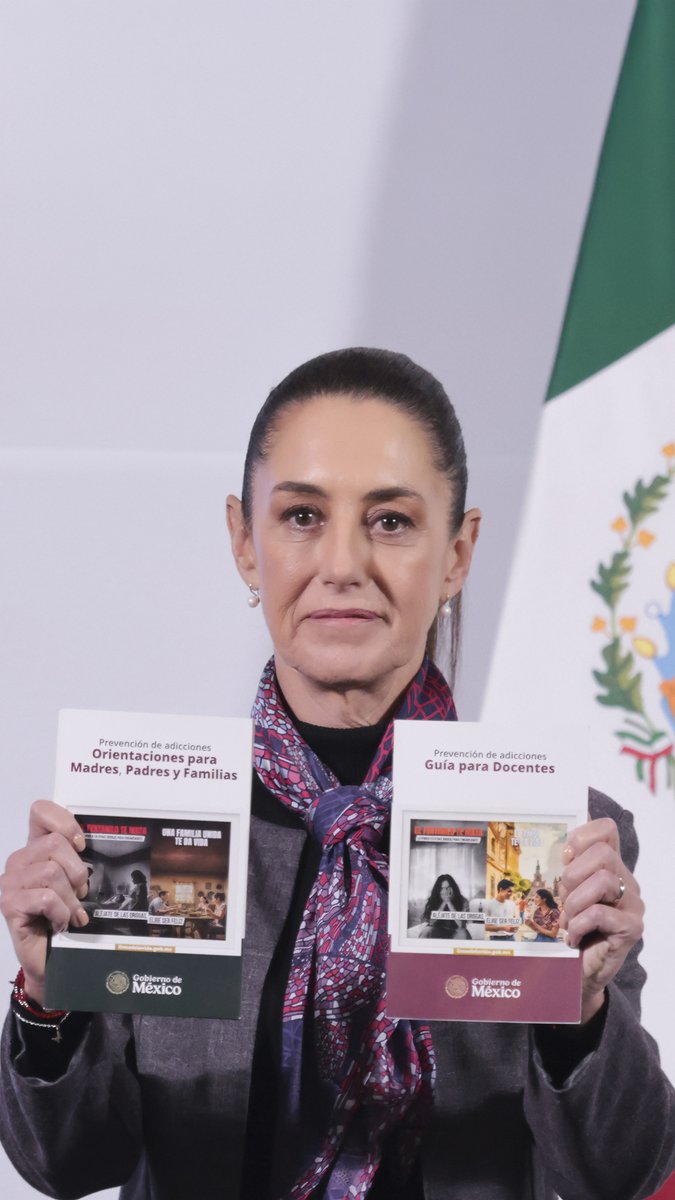 Hoy presentamos la campaña informativa para prevenir el consumo de drogas, particularmente de fentanilo, que es muy potente y adictivo. Entre todas y todos nos cuidamos.