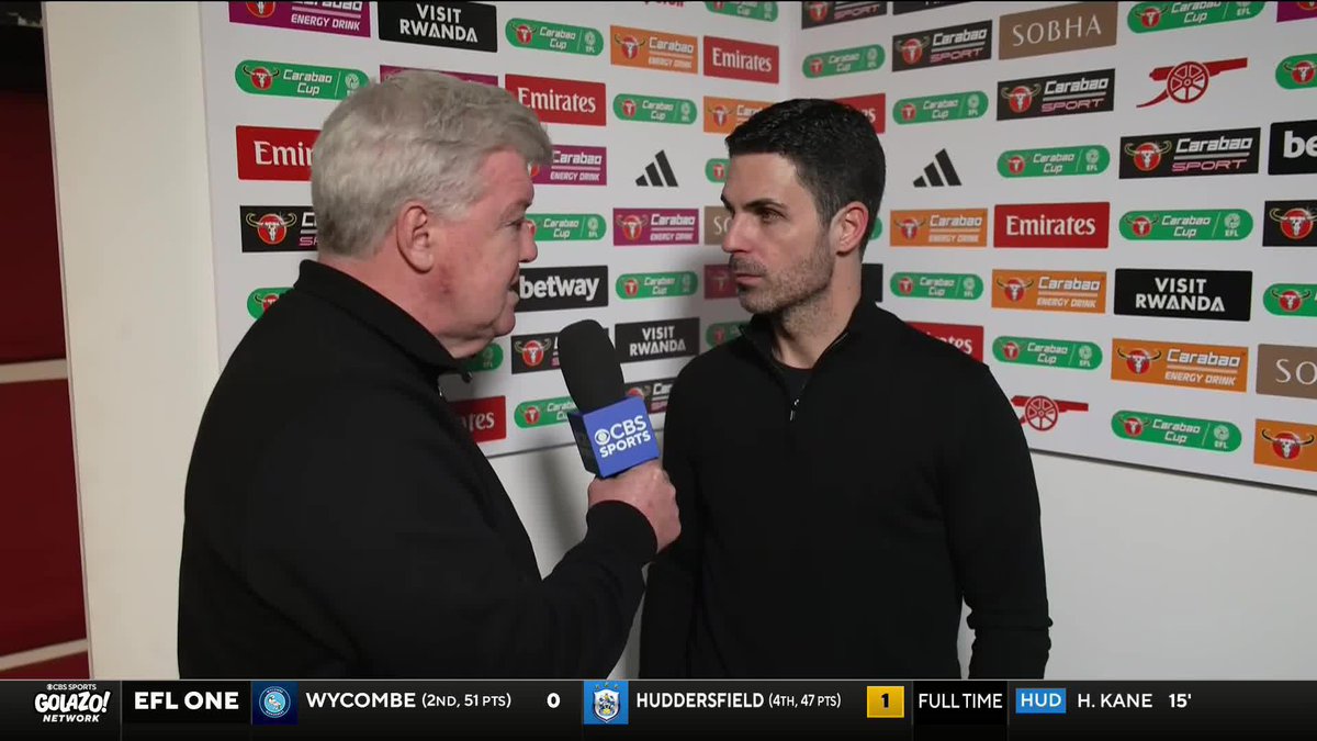 "I feel that we were the better team in many aspects." 🔴 Mikel Arteta says his side didn't take advantage of their chances in their loss to Newcastle in leg one of the Carabao Cup semifinals 👀