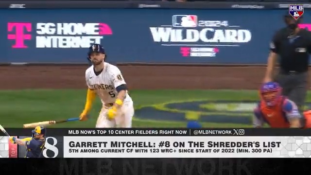 Brewers center fielder Garrett Mitchell makes his #Top10RightNow debut at #8!