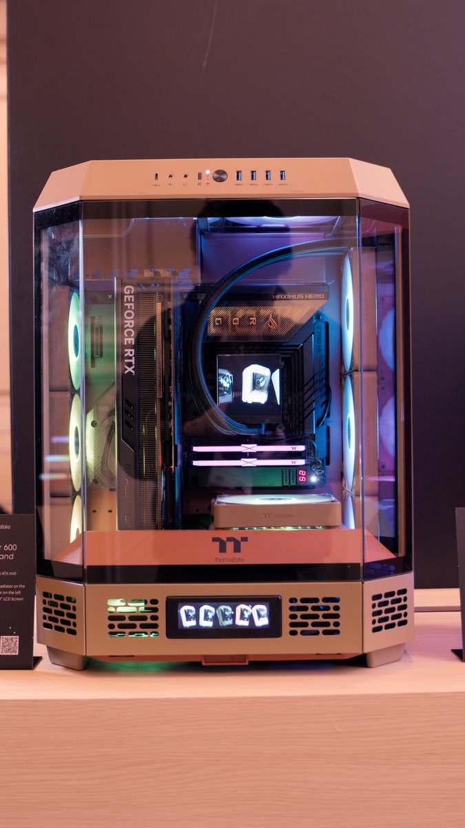 The beloved Tower 600 is debuting in 6 stunning new colors this year at #CES2025! 🎨 Bring a splash of colorful personality to your setup with this unique octagonal-prism ATX case! Learn more about the new Tower 600 colors as well as our other chasses on display at this year's CES -