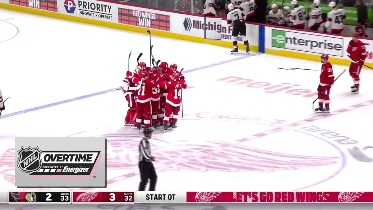 PATRICK KANE CALLS GAME! 🤩 He nets the Energizer overtime winner right off the draw!