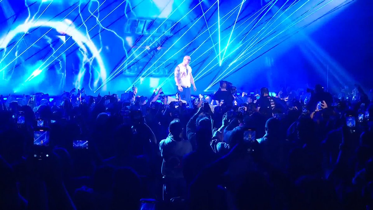 ⚡ THE FINAL BOSS ⚡ Dwayne Johnson is here at #NewYearsEvil!!! #WWENXT