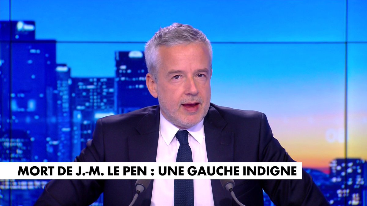 «Mort de J.-M. Le Pen : une gauche indigne» : le billet de Romain Desarbres dans #LaMatinale