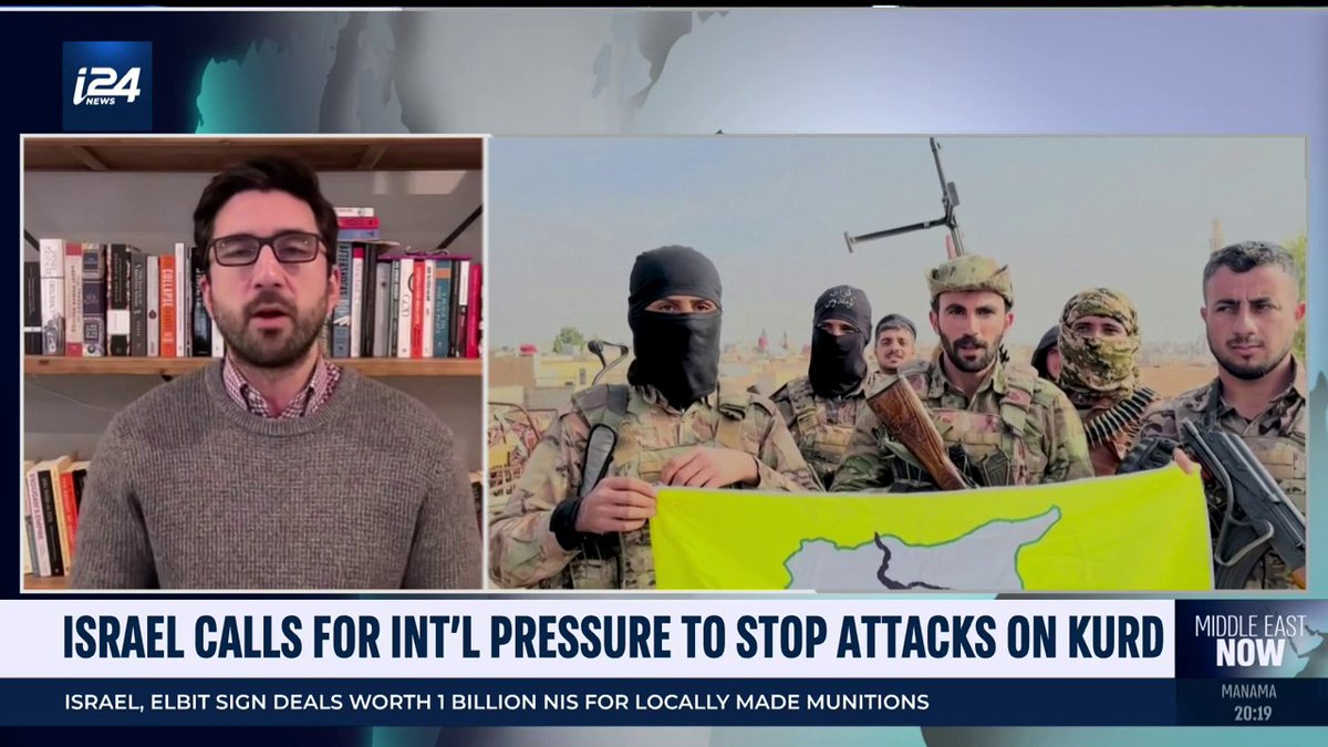 Israel calls for pressure on Turkey to stop attacking Kurds – 'not only helpful to the Kurds, but to the whole security and stability environment in the region,' Giran Ozcan tells @laura_i24