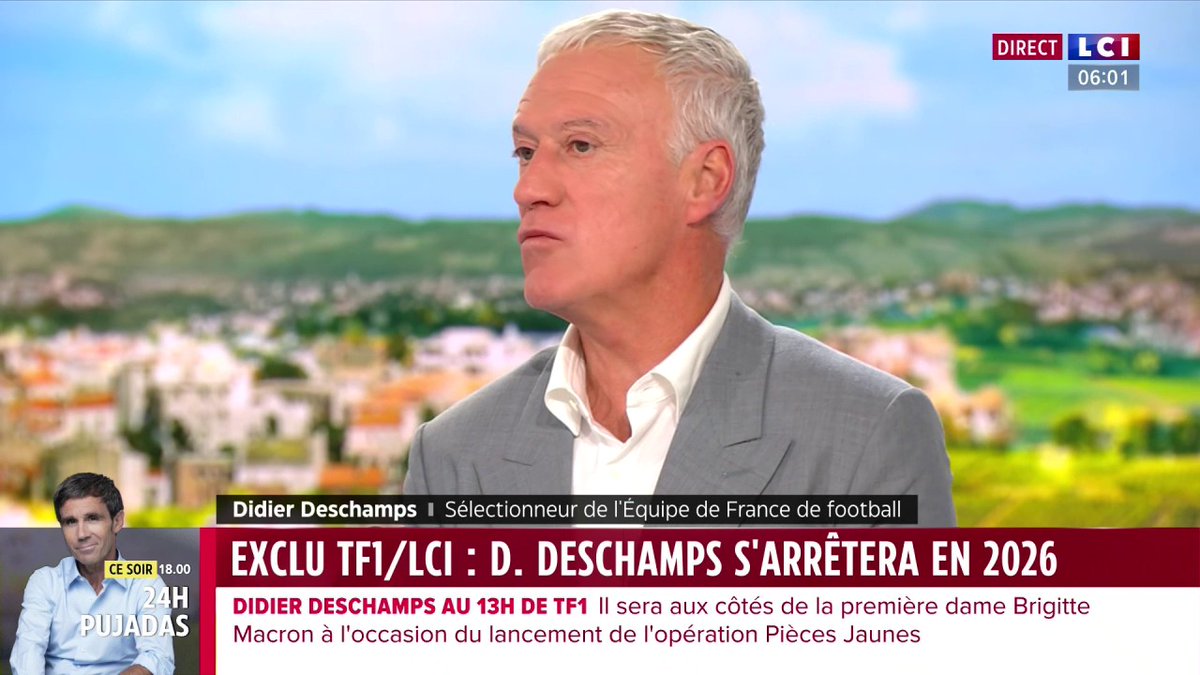 🚨💣 OFFICIEL ! 𝗗𝗜𝗗𝗜𝗘𝗥 𝗗𝗘𝗦𝗖𝗛𝗔𝗠𝗣𝗦 𝗖𝗢𝗡𝗙𝗜𝗥𝗠𝗘 𝗦𝗢𝗡 𝗗𝗘́𝗣𝗔𝗥𝗧 𝗗𝗘 𝗟’𝗘́𝗤𝗨𝗜𝗣𝗘 𝗗𝗘 𝗙𝗥𝗔𝗡𝗖𝗘 𝗘𝗡 𝟮𝟬𝟮𝟲 ! ❌👋🇫🇷 🎥 LCI