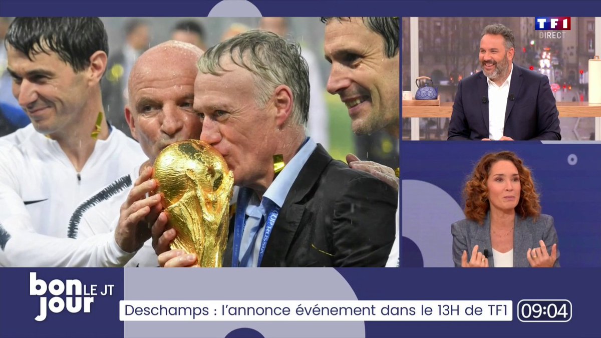 Départ de Didier Deschamps de l'équipe de France en 2026 : Marie-Sophie Lacarrau revient dans #BonjourLaMatinaleTF1 sur les coulisses de cette annonce événement ▶️ L'interview du sélectionneur est à retrouver en intégralité dans le JT de #13H sur TF1