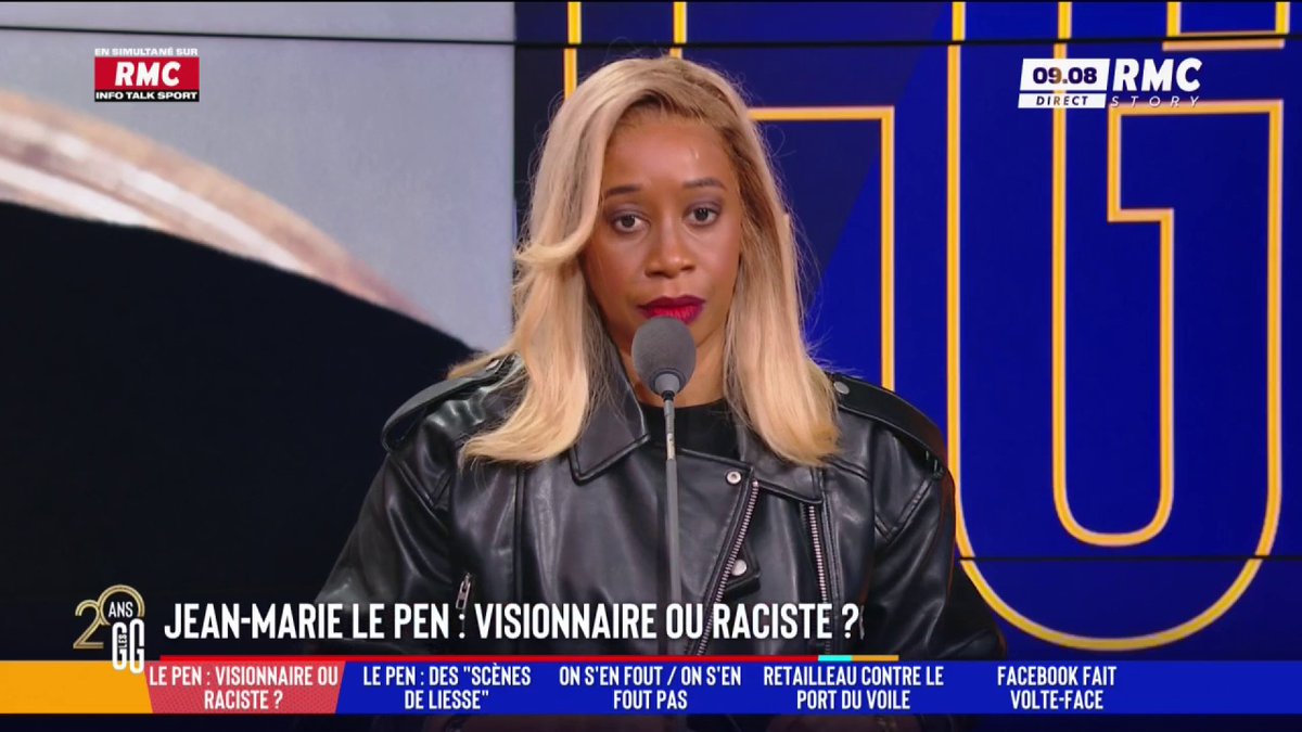 ⚫️ Jean-Marie Le Pen : visionnaire ou raciste ? 🗣️ Joëlle Dago-Serry : "Jean-Marie Le Pen est le GOAT du racisme ! Il est plus raciste que visionnaire... La question de l'immigration peut être traitée sans être raciste !" #GGRMC