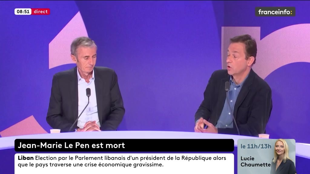 🔴➡️ "Son électorat [de Marine Le Pen] est un peu plus antisémite que les autres à l'exception aujourd'hui de l'électorat de LFI où l'antisémitisme progresse", dit Renaud Dély.