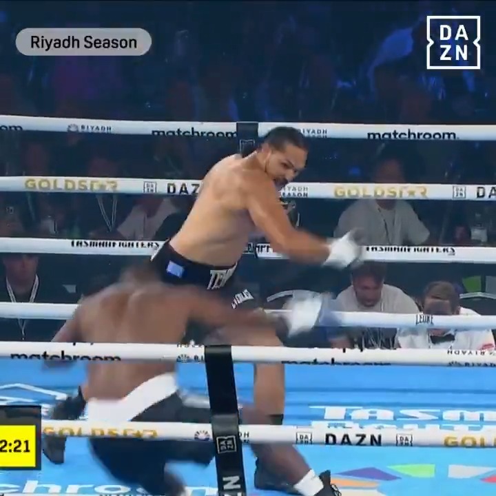 𝐃𝐎𝐍𝐄 𝐈𝐍 𝐎𝐍𝐄 ☠️ You better not blink when @Teremoana98 is fighting 🌬 #OpetaiaNyika | Live on DAZN