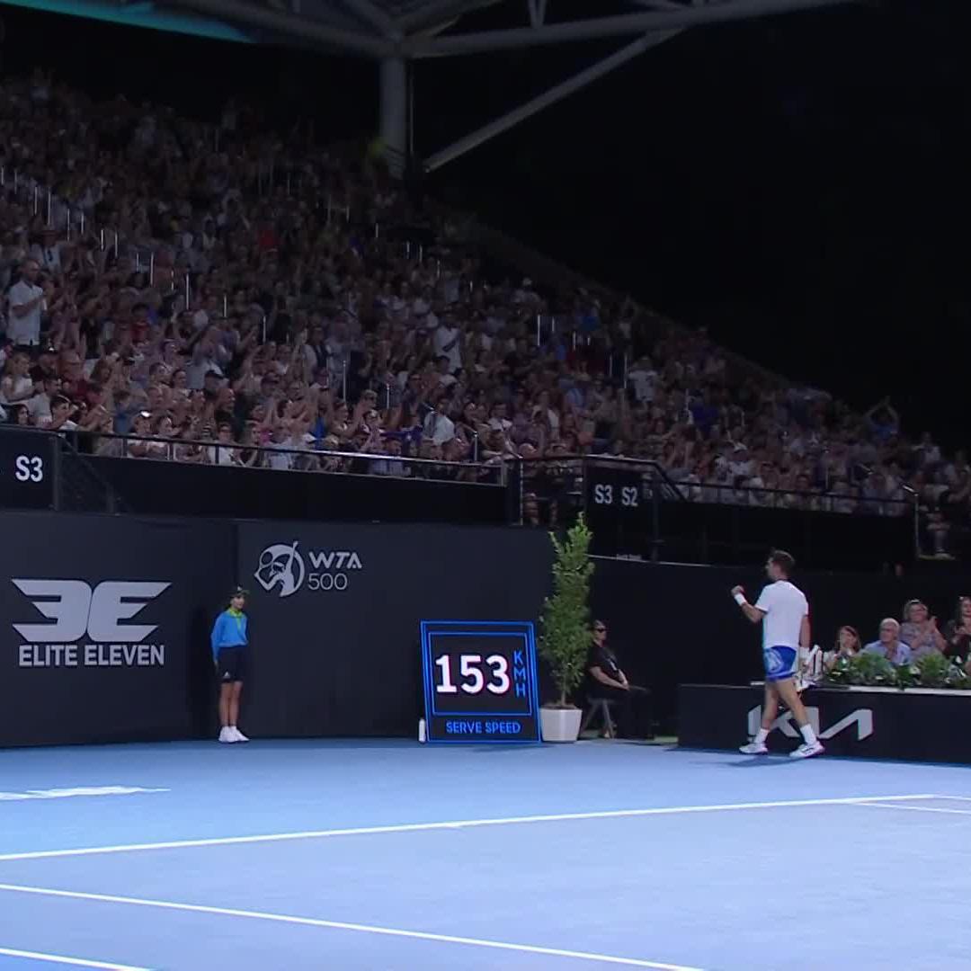 Bringing his A game 😎 Thanasi Kokkinakis #AdelaideTennis