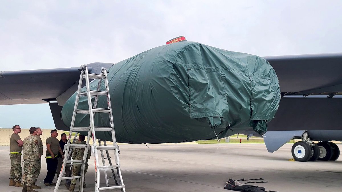 At Minot Air Force Base, new B-52 Stratofortress engine covers are preventing icing and damage in extreme cold climates. The new covers will ease operations for pilots and maintainers in #arctic conditions and save thousands of man hours.