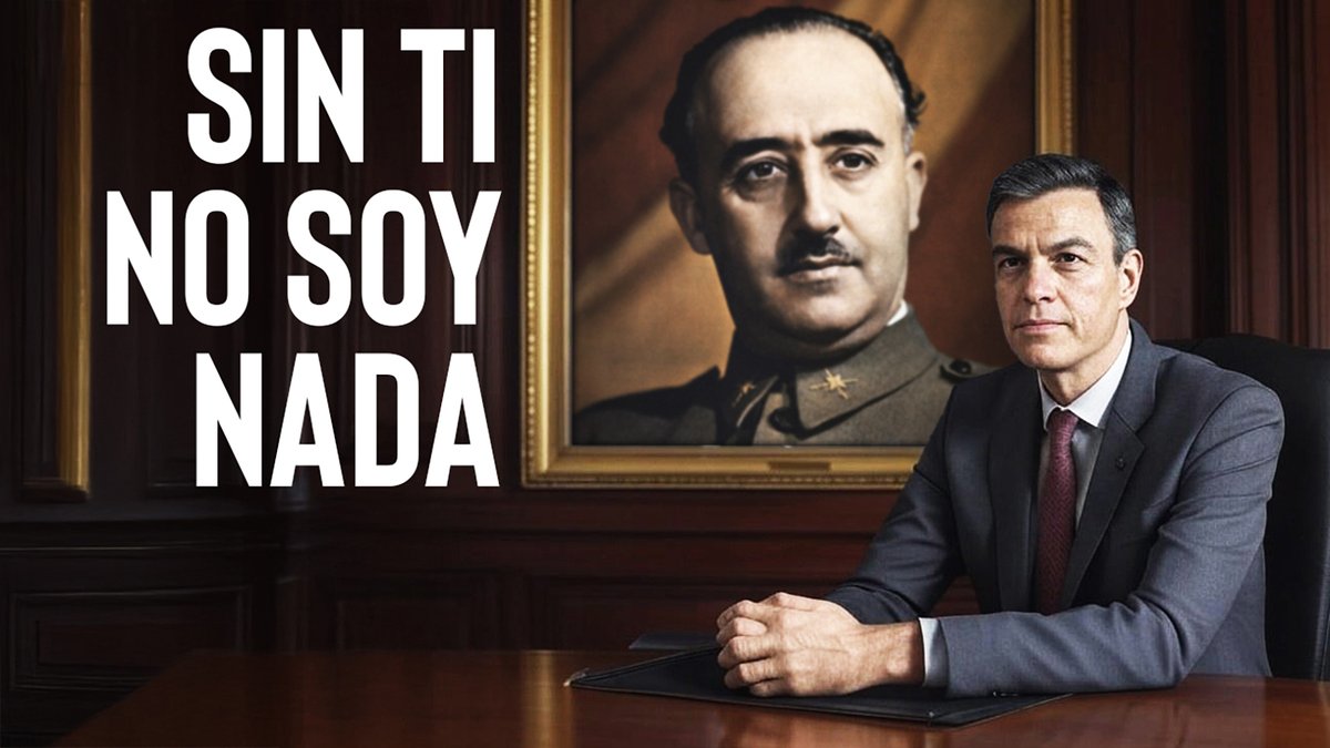 Pedro Sánchez a Franco: "Sin ti no soy nada" 😄
