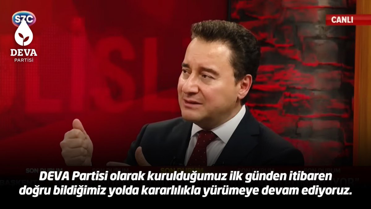 DEVA Partisi olarak kurulduğumuz ilk günden itibaren doğru bildiğimiz yolda kararlılıkla yürümeye devam ediyoruz.