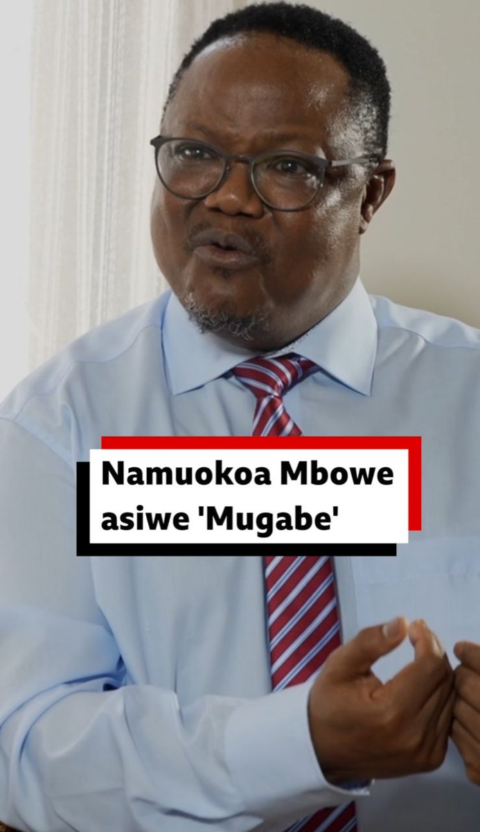 Lissu: Unataka urithi uwe wako uwe wa Mugabe? Kwa urefu wa mahojiano haya maalum kati ya Tundu Antiphas Lissu na Mwandishi wa BBC Sammy Awami fuatilia vipindi vya BBC katika radio, runinga na youtube ya BBC Swahili