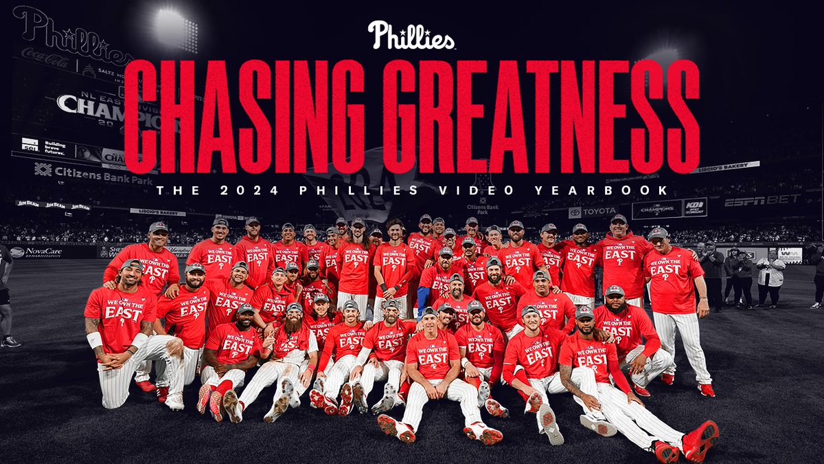 It's finally here ๐ The 2024 Phillies Video Yearbook premieres tonight at 7:30 on YouTube ๐บ