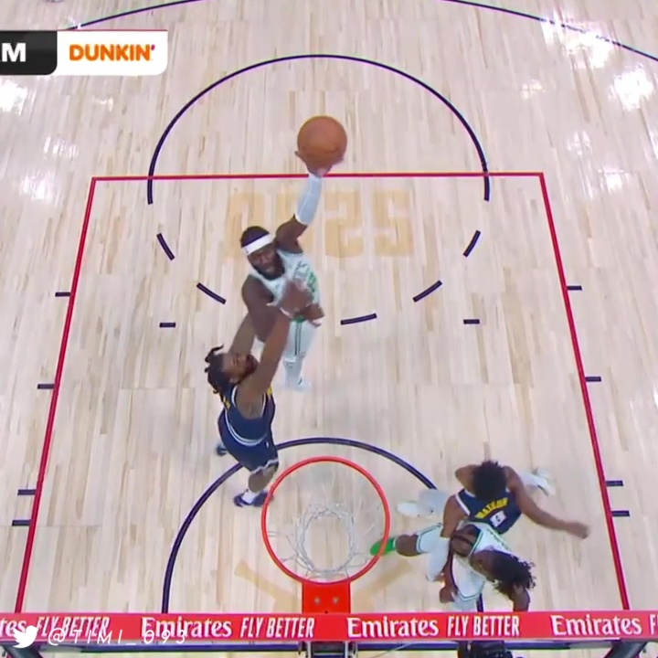 Shout-out to Neemias Queta ☘️ 8 points on 4-5 FG in 8 minutes against Nuggets. He actually scored nearly half of Boston's 20 points in the second quarter: