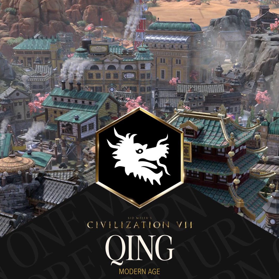 Dawn a new dynasty in 𝐐𝐈𝐍𝐆 𝐂𝐇𝐈𝐍𝐀 📦 Extra Gold &amp; Culture, less Science, on imports 👥 Gusa infantry gain strength in groups 🌐 Huiguan quarter adds Influence See more: