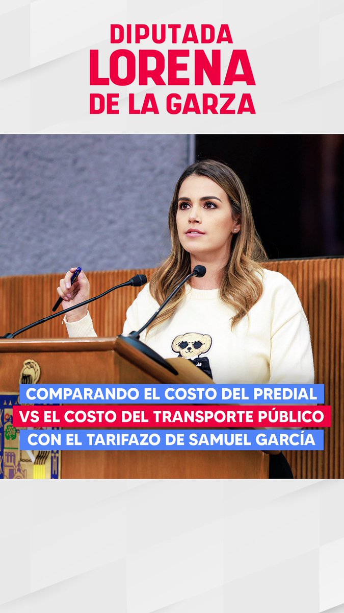 En lugar de dar la cara a la gente para aclarar el por qué del tarifazo en el transporte público, Samuel García trata de manipular a la gente con los costos del predial, pero aquí una comparativa de que el costo de este no supera, ni siquiera, lo que va a pagar una persona a la semana por usar el transporte público con la nueva tarifa propuesta por el gobernador.
