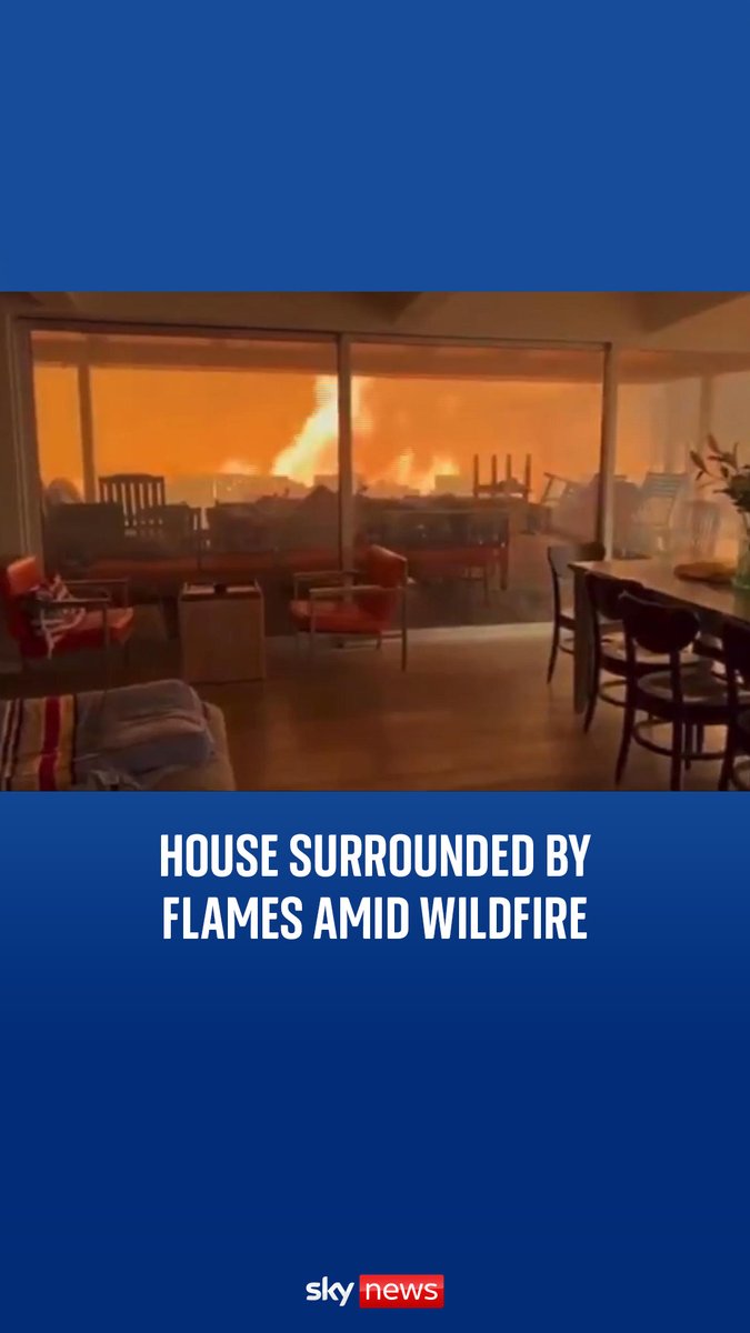 Men trapped inside a house surrounded by flames as wildfires burn across California. Read more: