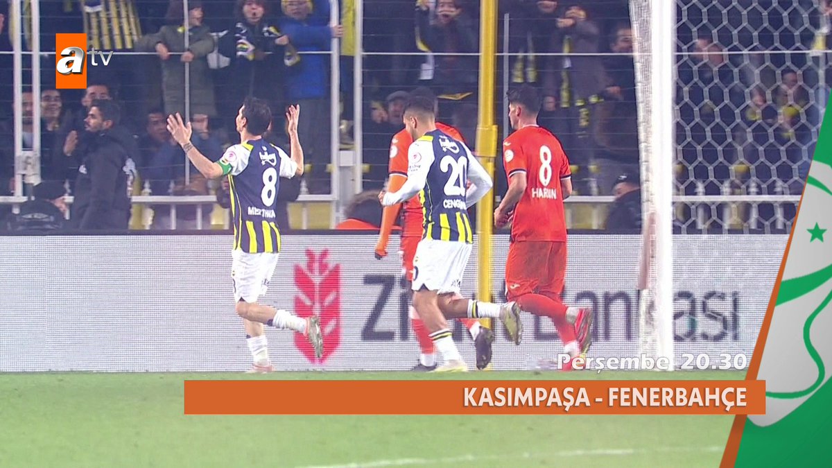 Kupa heyecanı atv'de 🏆 Kasımpaşa - Fenerbahçe maçı bu akşam 20.30'da atv'de. #Kasımpaşa - #Fenerbahçe⚽️