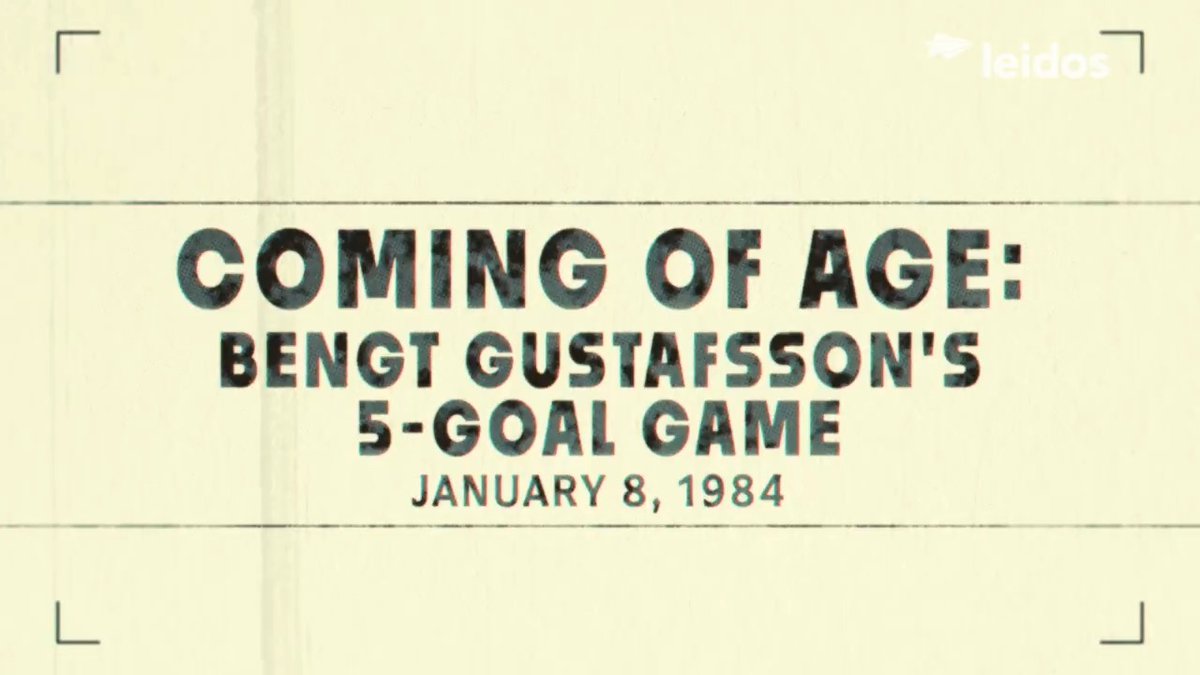 #OTD in 1984, Bengt-Ake Gustafsson scored five goals on five shots against the Philadelphia Flyers. Our Top-50 Moments detail the first of only two Caps to record this single-game feat in the latest ep on #ALLCAPS | Leidos