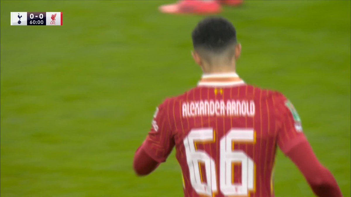 Trent Alexander-Arnold enters the field of play as Liverpool make a triple substitution... 🔀 Can the Liverpool star bounce back after his disappointing performance against Manchester United?