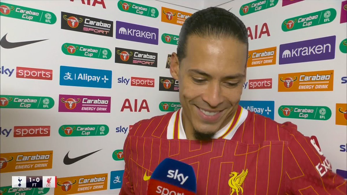 "He should've been sent off." 😡 Virgil van Dijk was not happy that Lucas Bergvall was still on the pitch when he bagged Spurs' winner against Liverpool 😬