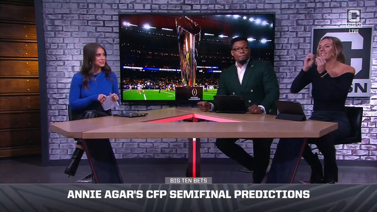 Are you riding with Annie Agar picks for the CFP semifinal games? 🤔 Brooke Fletcher | Joshua Perry | #BigCFBShow