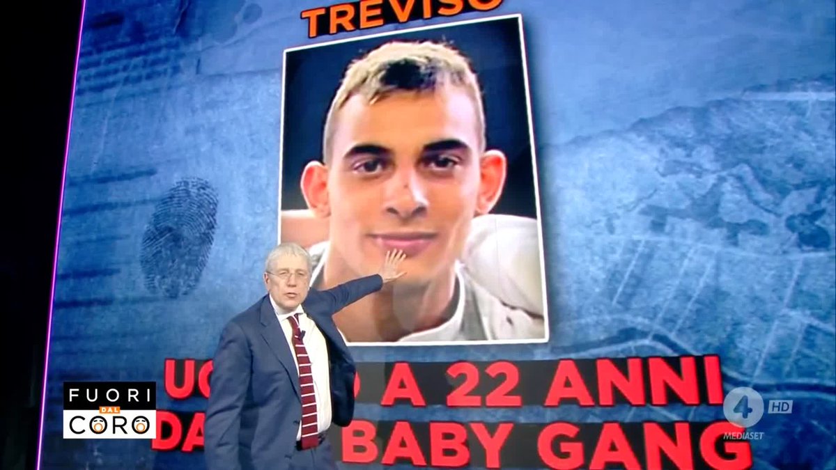 Le parole della mamma del ragazzo di 22 anni ucciso da una baby gang a #Treviso. E la risposta di Mario Giordano al sindaco Mario Conte che accusava il nostro programma di fare servizi sensazionalistici. #Fuoridalcoro