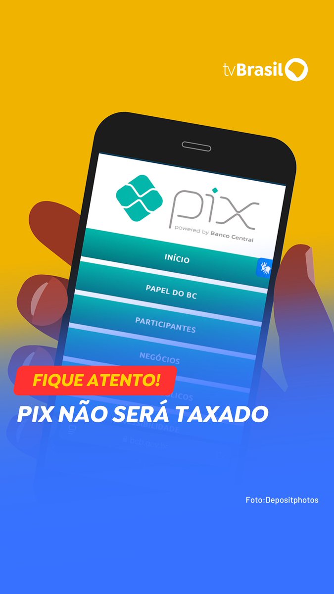 Atenção! ⚠️ Transações realizadas via Pix NÃO terão impostos ou taxas, esclarece a Receita Federal. Compartilhe a informação correta e entenda quais são as determinações do Banco Central, que visam combater golpes e fraudes bancárias. #RepórterBrasil