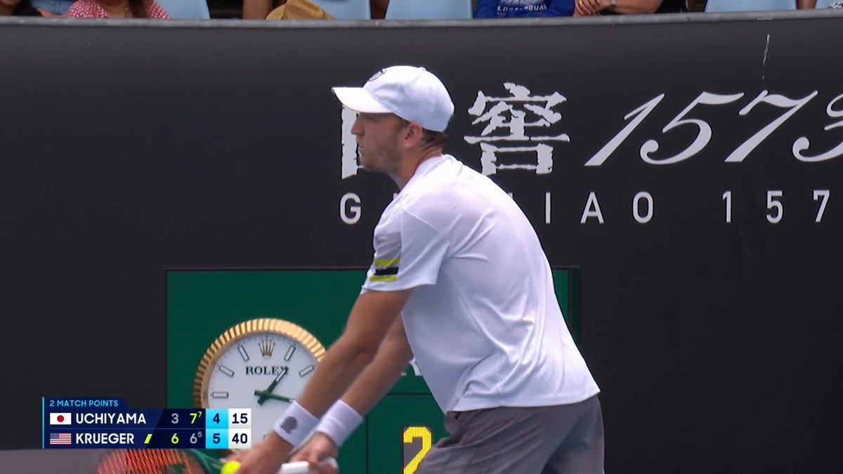 🇺🇸 Mitchell Krueger reaches the main draw of #AO2025 for the first time since 2019 with a three-set win over Yasutaka Uchiyama.